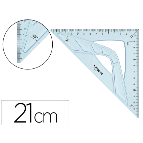 EQUERRE MAPED GEOMETRIQUE EN PLASTIQUE