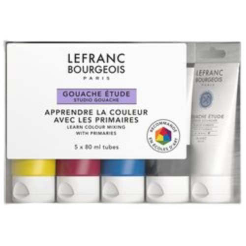 SET GOUACHE ETUDE 5X80ML