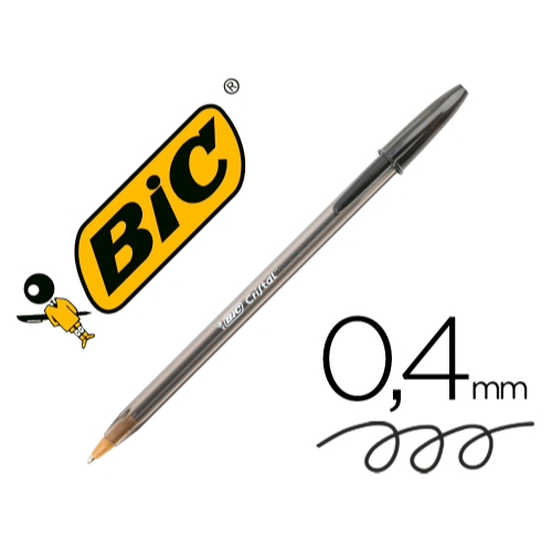 STYLO-BILLE BIC CRISTAL ECRITURE MOYENNE