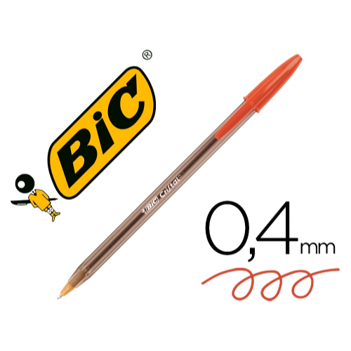 STYLO-BILLE BIC CRISTAL ECRITURE MOYENNE